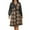 Dark Gray, variant on Fall Dress for Women Trendy Patchwork Corduroy Plaid Shirt Dress with Belt Long Sleeve Business Casual Midi Dresses (XL, Dark Gray)
