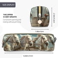 thumbnail image 3 of Balery Roman Chariot Horse Race Estuche de Lápices de Cuero Impreso, Estuche para Suministros de Arte, Estuche de Lápices con Cremallera, Estuche de Almacenamiento de Papelería, 3 of 7