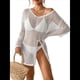 thumbnail image 3 of Pañuelos de Crochet para Mujer, Pareos de Baño Calados, Trajes de Verano Tejidos un Tamaño, 3 of 10