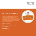 Gloria Jean's Butter Toffee, Flavored Coffee Keurig KCup Pod, Medium