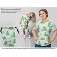 thumbnail image 7 of oneOone Viscose Jersey Green Fabric Bear Craft Projects Decor Fabric Printed By The Yard 60 Inch Wide, 7 of 7