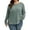 2 Green, variant on Plus Size Tops for Womens Eyelet Blouses Button Design Crewneck Long Sleeve Fall Casual Shirt