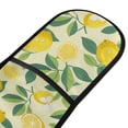 thumbnail image 2 of Dailycode Double Sided Oven Mitt with Loop Heat Resistant Kitchen Long Potholders 7" x 35" Cartoon Lemon and Plumeria, 2 of 6