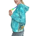 thumbnail image 2 of Lsque Coral And Seashell On The Beach Pattern Casual Women's Hoodie,Hooded Sweatshirt with Kangaroo Pocket,Pullover Hoodie with Eye-catching Drawstrings-Small, 2 of 7