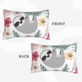 thumbnail image 4 of Fotbe Cute Cartoon Sloth Pillow Cases - Envelope Closure - Luxury, Extra Soft, Cooling Pillow Covers - Wrinkle, Fade, Stain Resistant-20"x30", 4 of 9