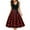 Black, variant on qolati 1950s Dresses for Women Vintage Sleeveless V Neck Polka Dots Print Rockabilly Prom Dress Elegant High Waisted Bow Tie A-Line Swing Midi Dress