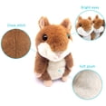 thumbnail image 2 of Hámster parlante más grande: repite lo que dices. Peluche interactivo que habla. Juguete educativo temprano. Regalo divertido para niños pequeños de 1, 2 y 3 años, niños y niñas. Paquete de 2, 2 of 6