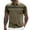 Green, variant on Mens Polo Shirts Striped Button Collared Short Sleeved Top with Pocket Casual Loose Comfortable Trendy Business Mens Shirts
