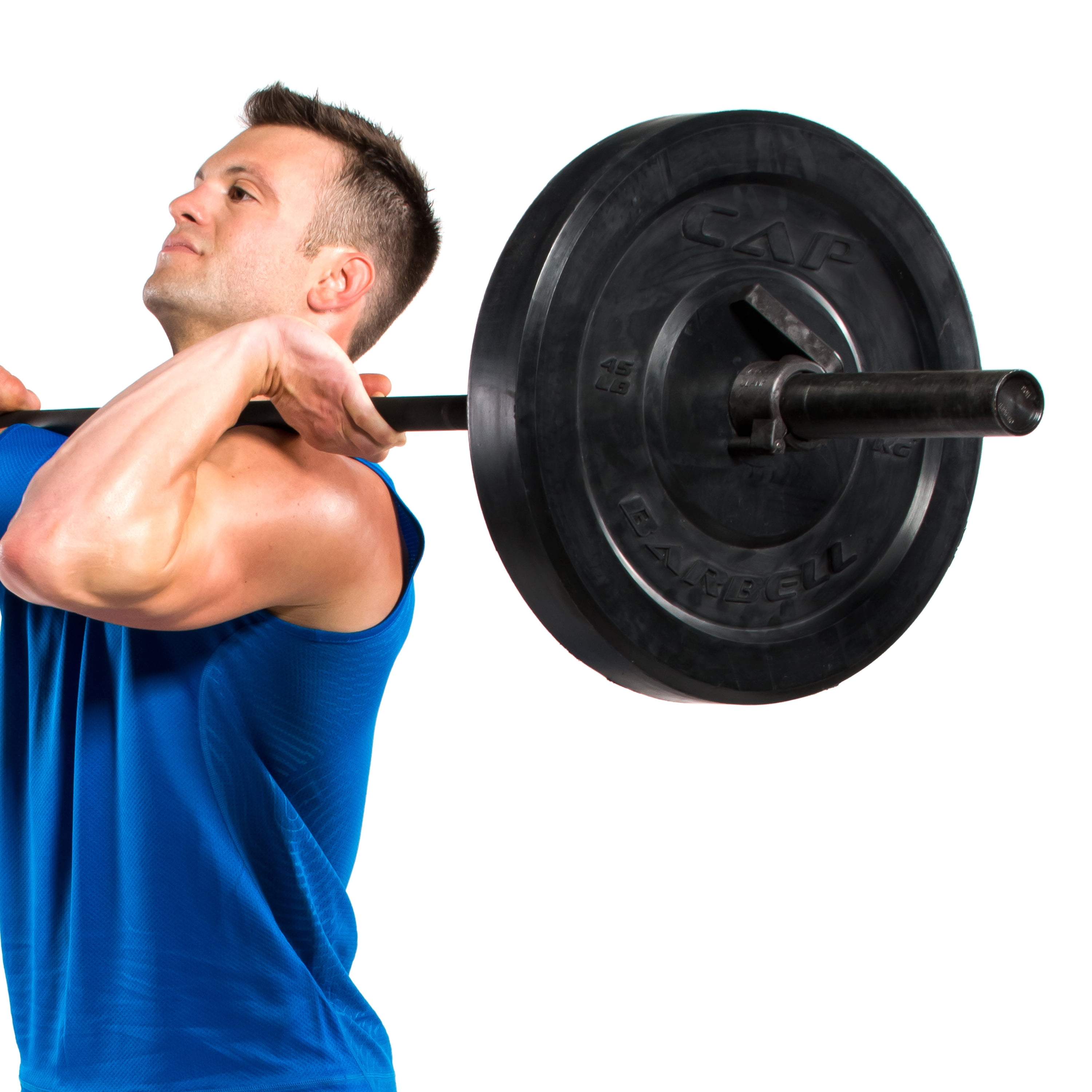 CAP Professional 50 lbs Barbell Bumper Weight Plate Set (Pair) New eBay