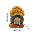 thumbnail image 3 of Welcome Pumpkin & WheatEar Garden House Ornament - Indoor/Outdoor Table Courtyard Decor, 3 of 5