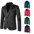 thumbnail image 2 of Men's V-neck Lace Velvet Two Buttons Buttoned Single Suit Jacket Suit Wedding Dresses, 2 of 8