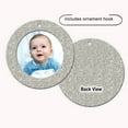 thumbnail image 4 of Expressly Yours! Mini Christmas Picture Frame Ornaments, Silver Glitter, Round, 6-Pack, 4 of 7