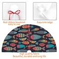 thumbnail image 4 of Sikiie Colorful Fish 30-48 inches {designName} Print Christmas Tree Skirt Snowman Xmas Tree Skirt with Edge Christmas Decorations for Holiday Party48", 4 of 7