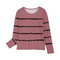 thumbnail image 3 of OGLCCG Girls' Long Sleeve Tees Cotton Crew Neck Super Soft T Shirts Striped Printed Loose Fit Pullover Shirts Tops for Teen Youth Girls 3-14 Years, 3 of 5