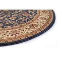 thumbnail image 5 of Sensation Traditional 5' x 7' Oval Navy and Beige Polypropylene Indoor Area Rug, 5 of 7