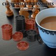 thumbnail image 4 of Miangastore 24pcs Plastic Chess Pieces for Checkers and Chess Unique Board Game Accessories Backgammon Pieces Replacement Round Backgammon Pieces, 4 of 9