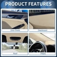 thumbnail image 3 of Ofertas Únicas Tela de Suede 160G Tela de Techo 48.03" L x 59.84" W Reemplazo de Reparación de Techo DIY con Espuma de Respaldo para Automóvil RV SUV Color Camello 1 Pcs, 3 of 7