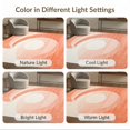 thumbnail image 7 of ODIKA 6'x9' Ultra-Soft Area Rug, Peach Gradient Swirling Wave Abstract Minimalist Ombre Spiral None Washable, Bare feet friendly, Silk-Touch for Guest Room, Bedroom, 7 of 7