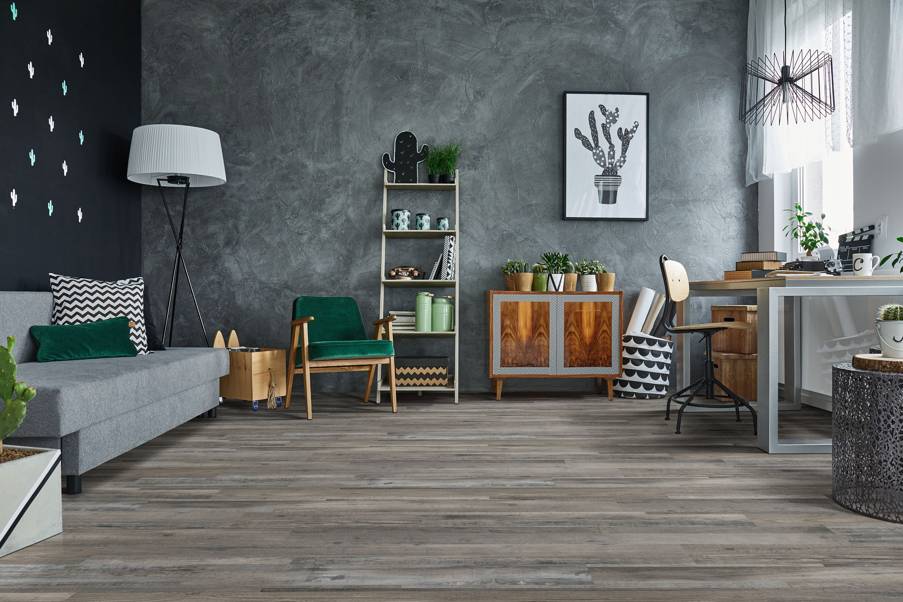 MSI Bayshore Surfside 6 in. x 48 in. Gluedown Luxury Vinyl Plank Flooring (36 sq. ft. / case)