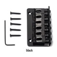 thumbnail image 3 of Soidarity Puente rígido de guitarra con tornillos y llave Profesionales Aprendizaje Pieza de repuesto vintage Negro Sillín dorado Tailpiece Bass Accesorios para instrumentos musicales Negro Soidarity OD026104-02, 3 of 6