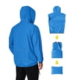 thumbnail image 3 of Chubasquero COOFANDY impermeable y transpirable para hombre azul S, 3 of 6