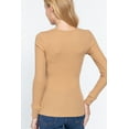 thumbnail image 4 of Long Slv V-neck Placket Thermal Top, 4 of 5