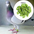 thumbnail image 3 of 50x 2023 Pigeon Leg Rings Rings Chicks Bird Foot Rings Bird Bands for Bantam Finch Canary Yellow, 3 of 9