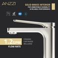 thumbnail image 4 of ANZZI Single Handle Single Hole Bathroom Faucet With Pop-up Drain in Brushed Nickel, 4 of 8