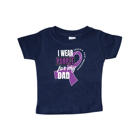 

Inktastic Chronic Pain I Wear Purple For My Dad Gift Baby Boy or Baby Girl T-Shirt