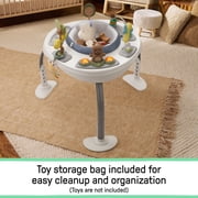 Ingenuity Bounce to Bloom 2-in-1 Activity Jumper & Table, Chambray, Ages 6–24 Months