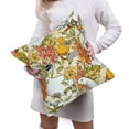 thumbnail image 6 of Bingfone Ducks And Flowers Linen Throw Pillow Covers Cushion Case Pocket Button Vintage Farmhouse Pillowcase For Sofa Couch Bed 20"X20", 6 of 9