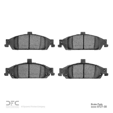 Dynamic 1551-0727-00 DFC 5000 Advanced Brake Pads - Ceramic Fits select: 2005 CHEVROLET MALIBU, 1999-2005 PONTIAC GRAND AM