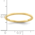 thumbnail image 4 of 10K Yellow Gold 1.2mm Flat Stackable Band (Size 9.5) Made In United States 1stk16-120y-9.5, 4 of 5