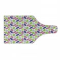 thumbnail image 1 of Natural Cutting Board, Pattern of Leaf Natural Botanic Illustration Creativity Ornate, Decorative Tempered Glass Cutting and Serving Board, Wine Bottle Shape, Pink Purple Lime Green, by Ambesonne, 1 of 1