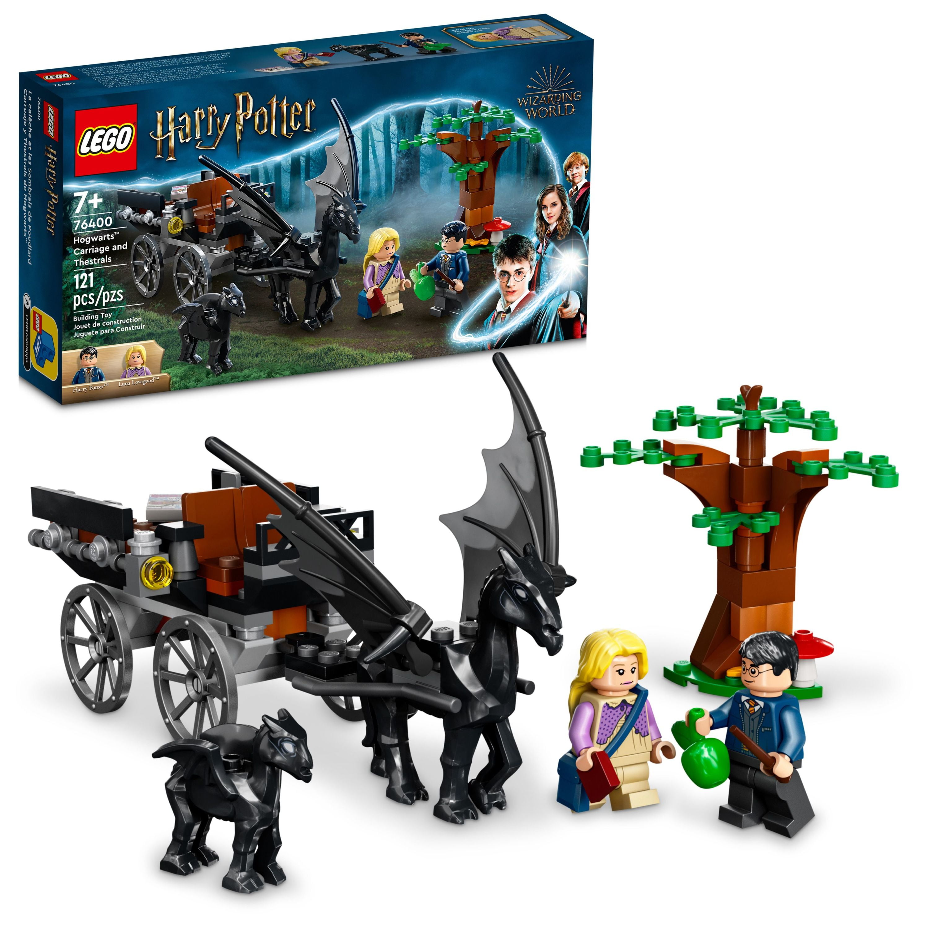 LEGO Harry Potter Hogwarts Carriage & Thestrals Set Building Toy for Kids 7 Plus Years Old with 2 Winged Horse Figures and Luna Lovegood Minifigure - Walmart.com