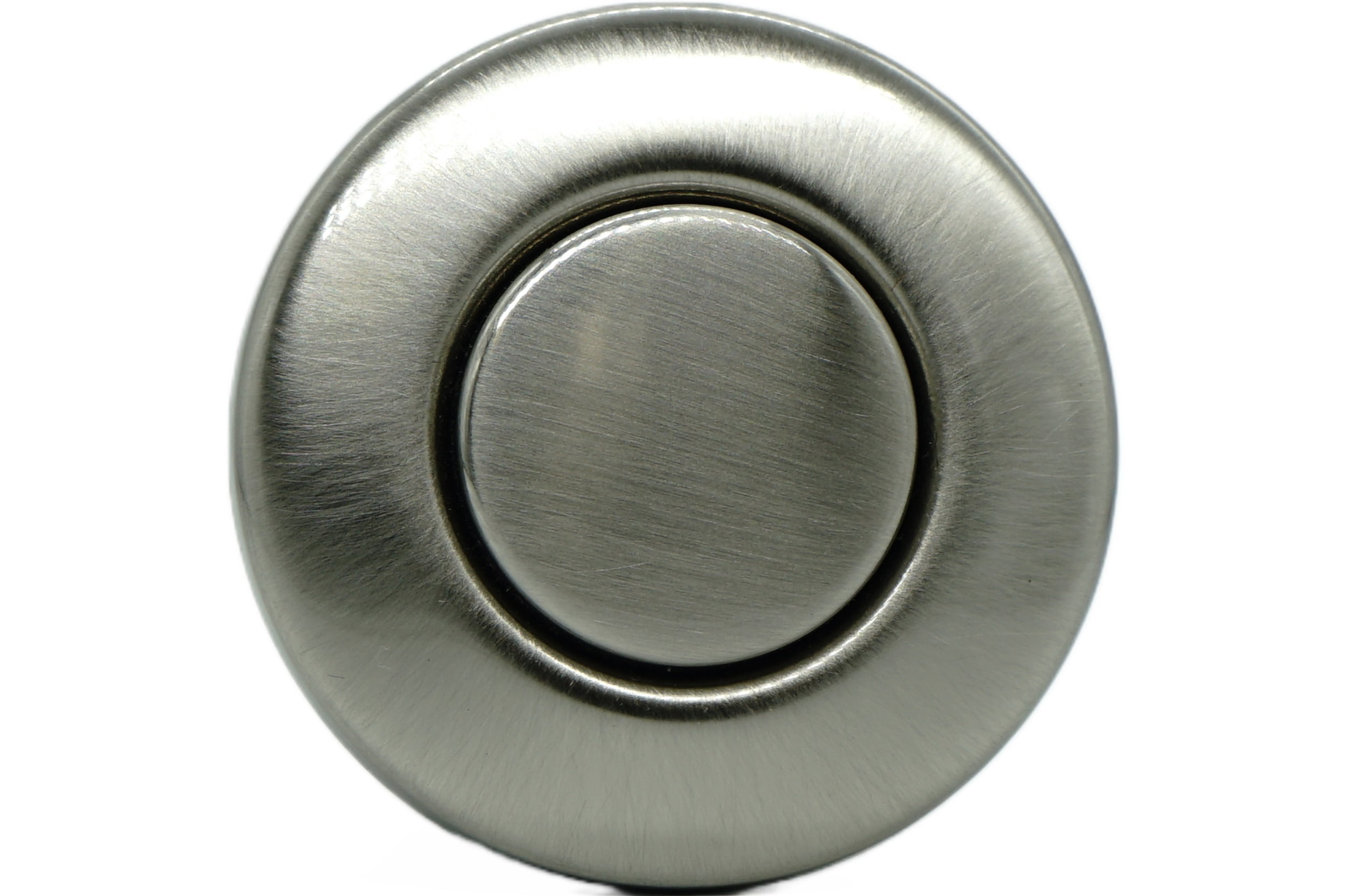 Mr. Scrappy Garbage Disposal Air Switch Kit with Brushed Nickel Button, Counter Top On/Off Switch for Waste Disposal 20-MSAS-65-BN