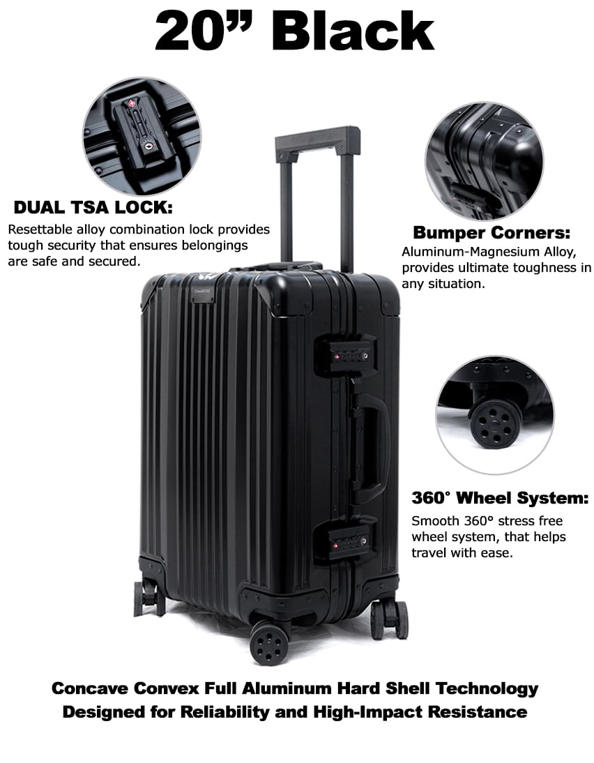 Rimowa Topas Aluminum Hard Sided Suitcase