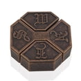 thumbnail image 1 of 3D Lock Puzzle Juguete Aleación Metal Educativo IQ Mind Brain Teaser Tester Box JShteea El nuevo, 1 of 6