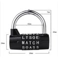 thumbnail image 5 of Letter Combination Padlock, Code Padlock Waterproof and Rustproof Combination Padlock Lock for Families, Schools, Businesses, Lockers and Other Place, 5 of 5