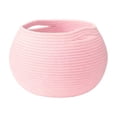 thumbnail image 2 of Large Woven Laundry Basket Hamper, Cotton Rope Storage Bin for Blankets,Toys and Clothes,Decorative Tall Nursery Hamper for Living Room,Baby Nursery,Bathroom, Pink, 2 of 8