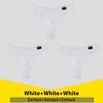 thumbnail image 1 of Bragas sexys de piezas para mujer, ropa interior de algodón, Tanga de cintura baja, lencería, 3 Tanga para mujer, 1 of 4
