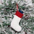 thumbnail image 3 of 2 artículos de Navidad bolsa de regalo árbol de Navidad trompeta calcetines de punto de lana decoraciones colgante decoración bolsa de artículos de Navidad, 3 of 5