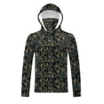 thumbnail image 7 of YUGYXL Women's Camo Sun Protection Hoodie With Mask UPF 50 Lightweight Summer Fishing Shirts Beach Rash Guard Plus Size H Multicolor XXXXL, 7 of 7