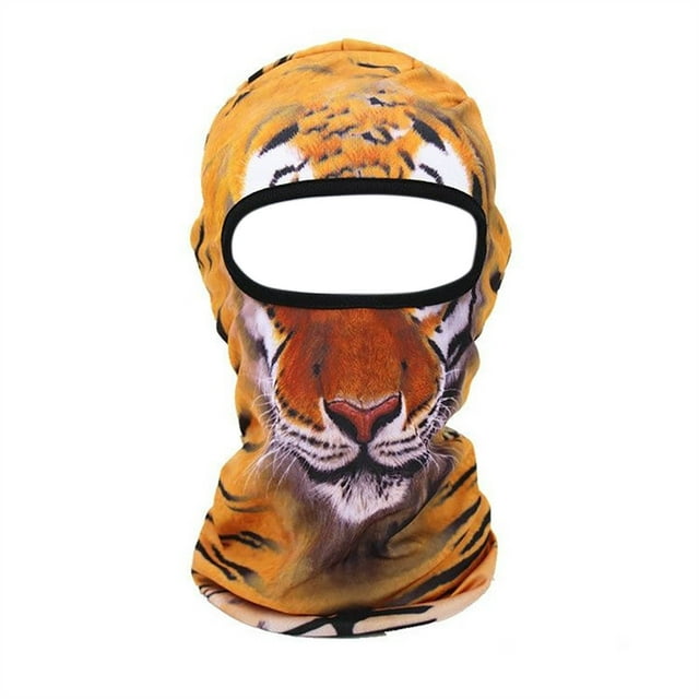 Face for Cycling - 3D Animal Ski Face With Ears for Music Festivals Raves Ski Halloween Party Outdoor Activities
