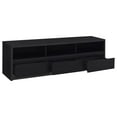 thumbnail image 3 of Rutland 78-inch 3-drawer TV Stand Media Console Black, 3 of 11