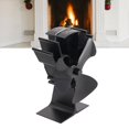 thumbnail image 4 of Wood Stove Fan, Silent Circulating Warm Air High Temperature Resistance Heat Powered Stove Fan Professional  For Log, 4 of 8