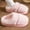 #002-Pink, variant on Wowcloth Women's Fleece-Lined Slippers - Thick Sole Non-Slip Design with Warm Comfort, Versatile Casual Home Indoor Outdoor Slides for Fall Winter