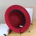 thumbnail image 6 of QASIEATN Women's Everyday Wear Accessories Elegant Flower Decoration Bucket Hat for Pretty Women Fashion Fall Church Cloche Hat Solid Vintage Bowler Hat, 6 of 7