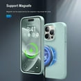 thumbnail image 3 of For iPhone 15 Pro case, Compatible with MagSafe, 6.1" Silicone Shockproof Military-Grade Protection, Magnetic Phone Case for Men Women, Blue, 3 of 8