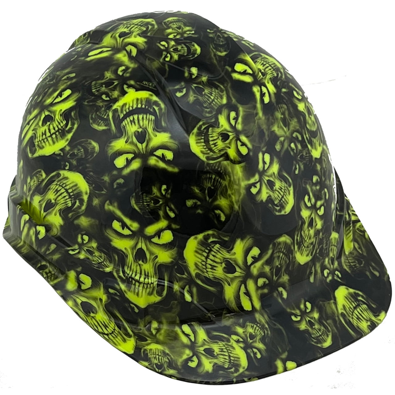 Hades Green Hydro Dipped Hard Hats Cap Style